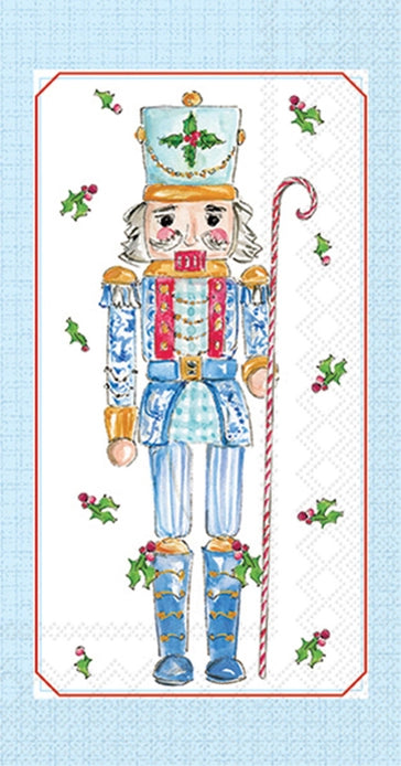 Blue Nutcrackers Paper Guest Towels