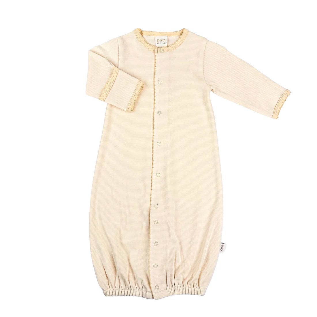 Paty Oatmeal Stripe Converter Gown