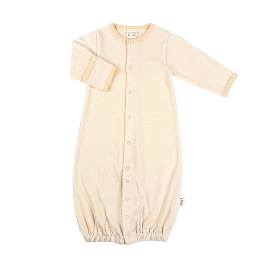 Paty Oatmeal Stripe Converter Gown