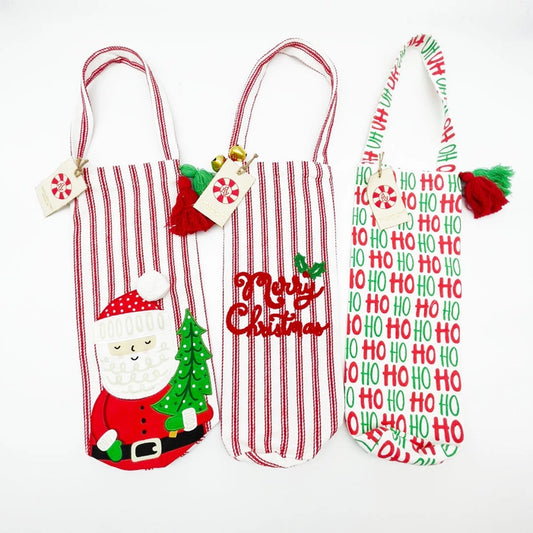 Oh Christmas Treats Wine Bag