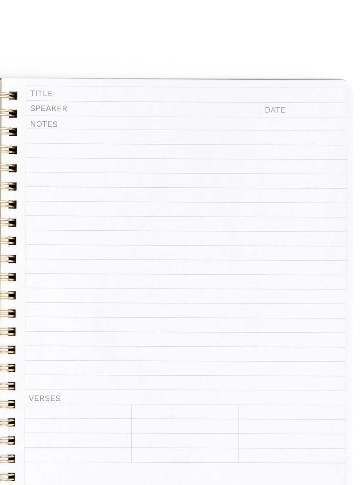 Olive Bible Study Spiral Notebook with Reference Maps