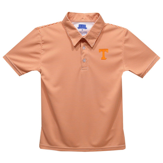 Tennessee Vols Embroidered Orange Stripes Polo Shirt