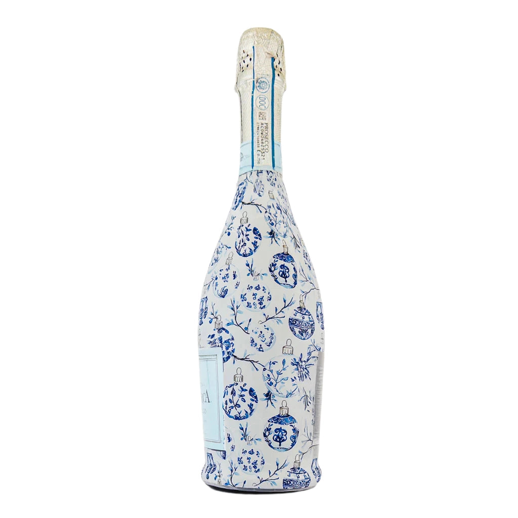 Beau Bottles Prosecco Wrap – Limited Edition Blue Ornaments