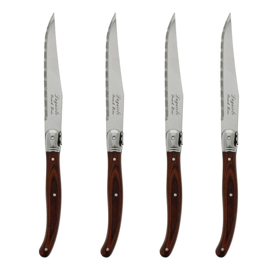 Laguiole 4-Piece Pakkawood Steak Knives