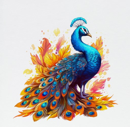Striking Peacock Wooden Jigsaw Puzzle