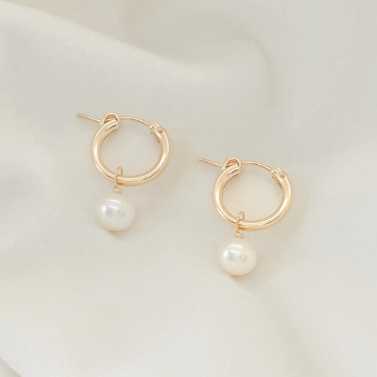 Pearl Hoops