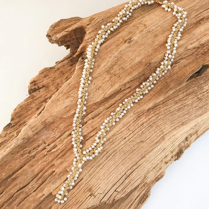 Medium Cluster Rosary Drop Necklace