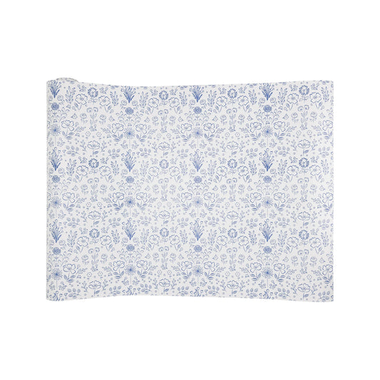 Pembroke Blue Floral Paper Table Runner