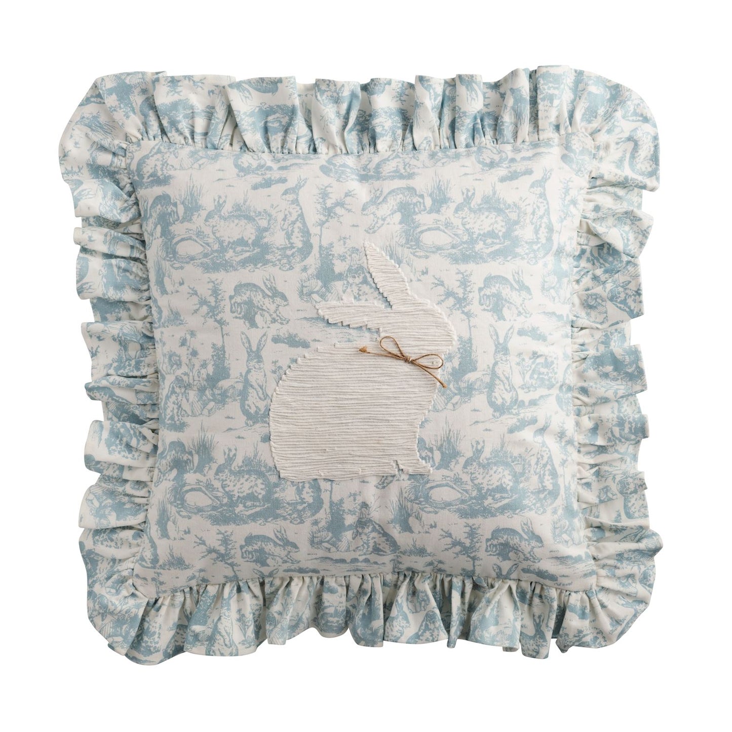 Toile Bunny Pillow