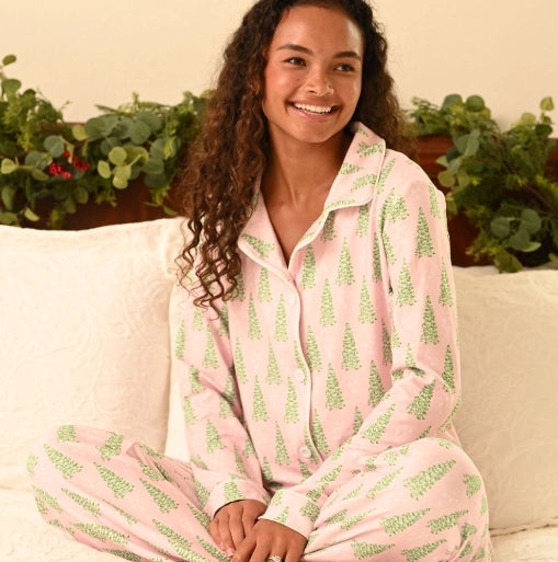 Pink Christmas Tree Pajamas