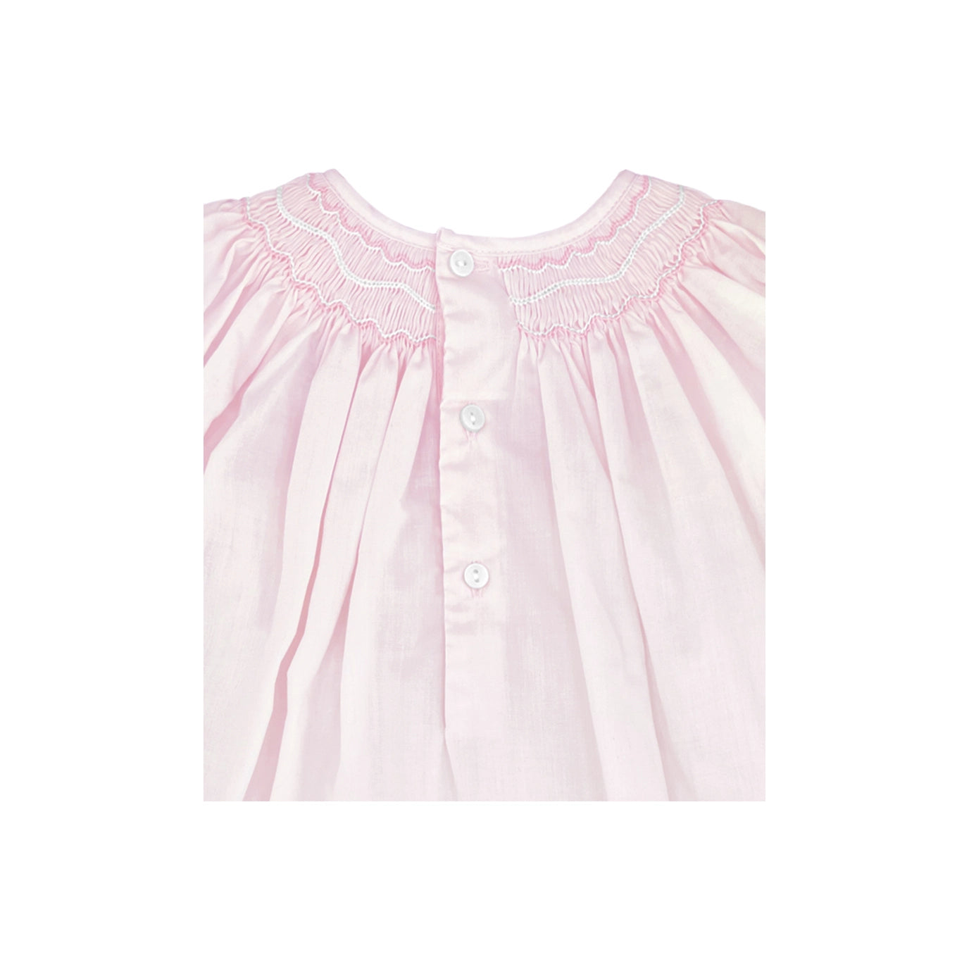 Smocked Daygown with Voile Insert