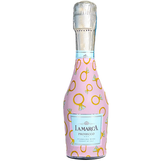 Beau Bottles Mini Prosecco Wrap Set – Pink Engagement Ring