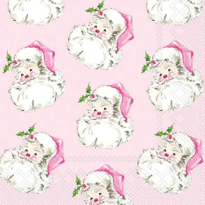 Pink Santa Lunch Napkins