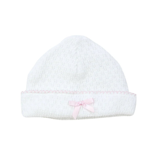 Paty Knit Saylor Beanie – Pink With Bow
