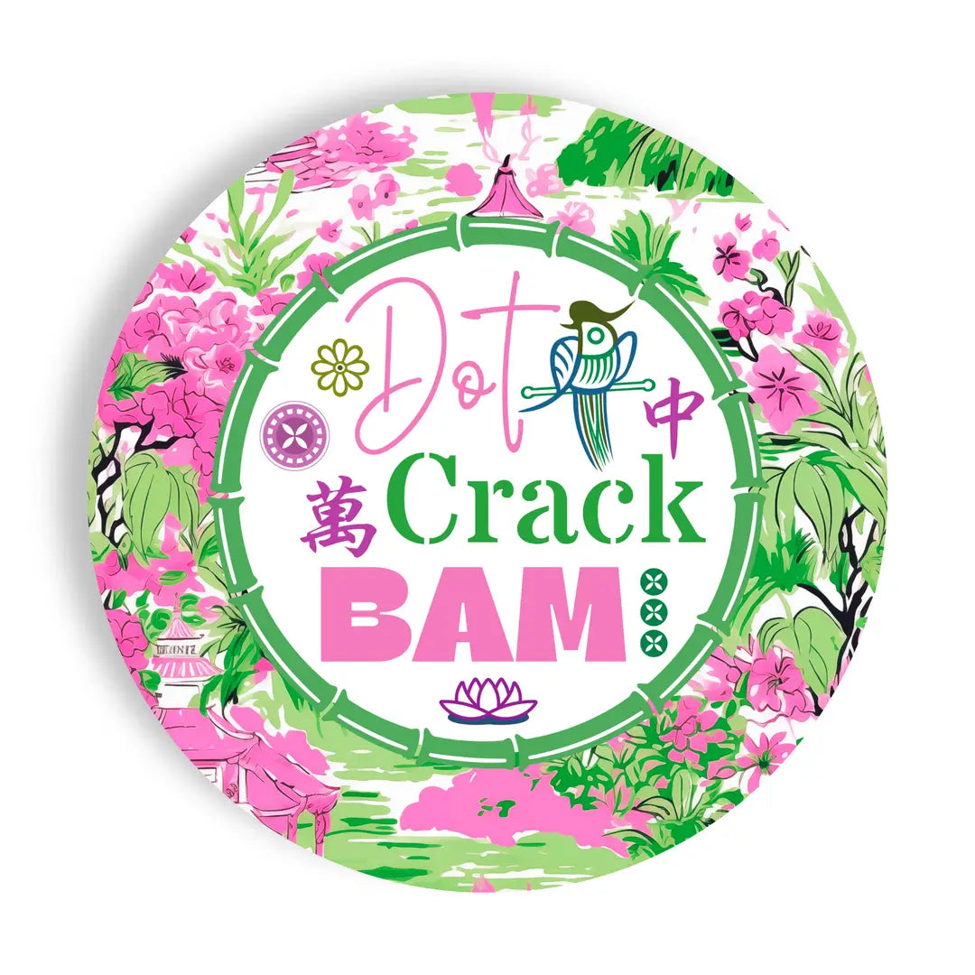 Mahjong Dot Crack Bam Appetizer Plates