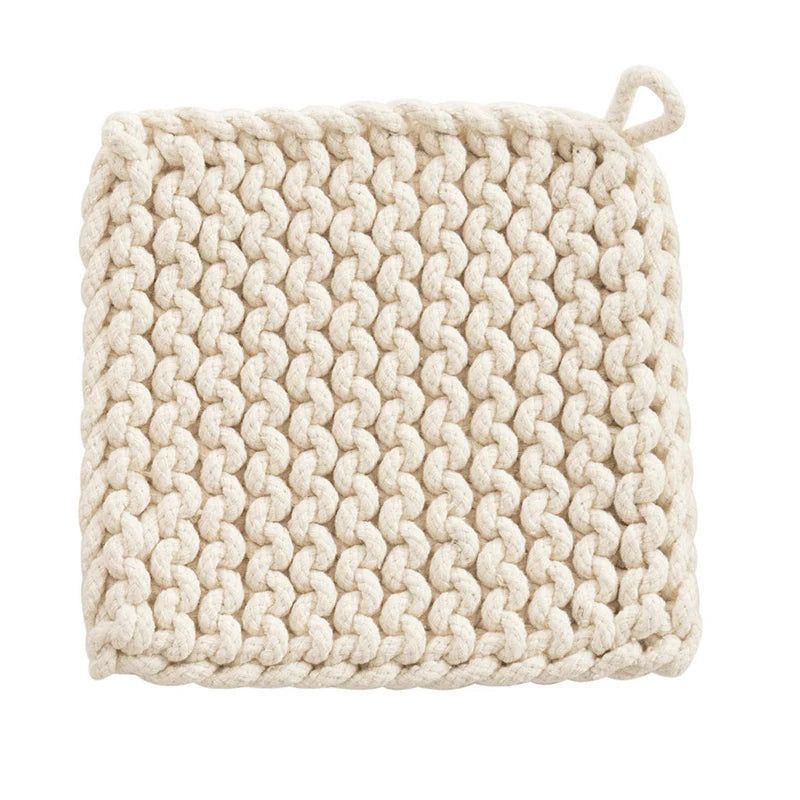 Square Cotton Knit Pot Holder