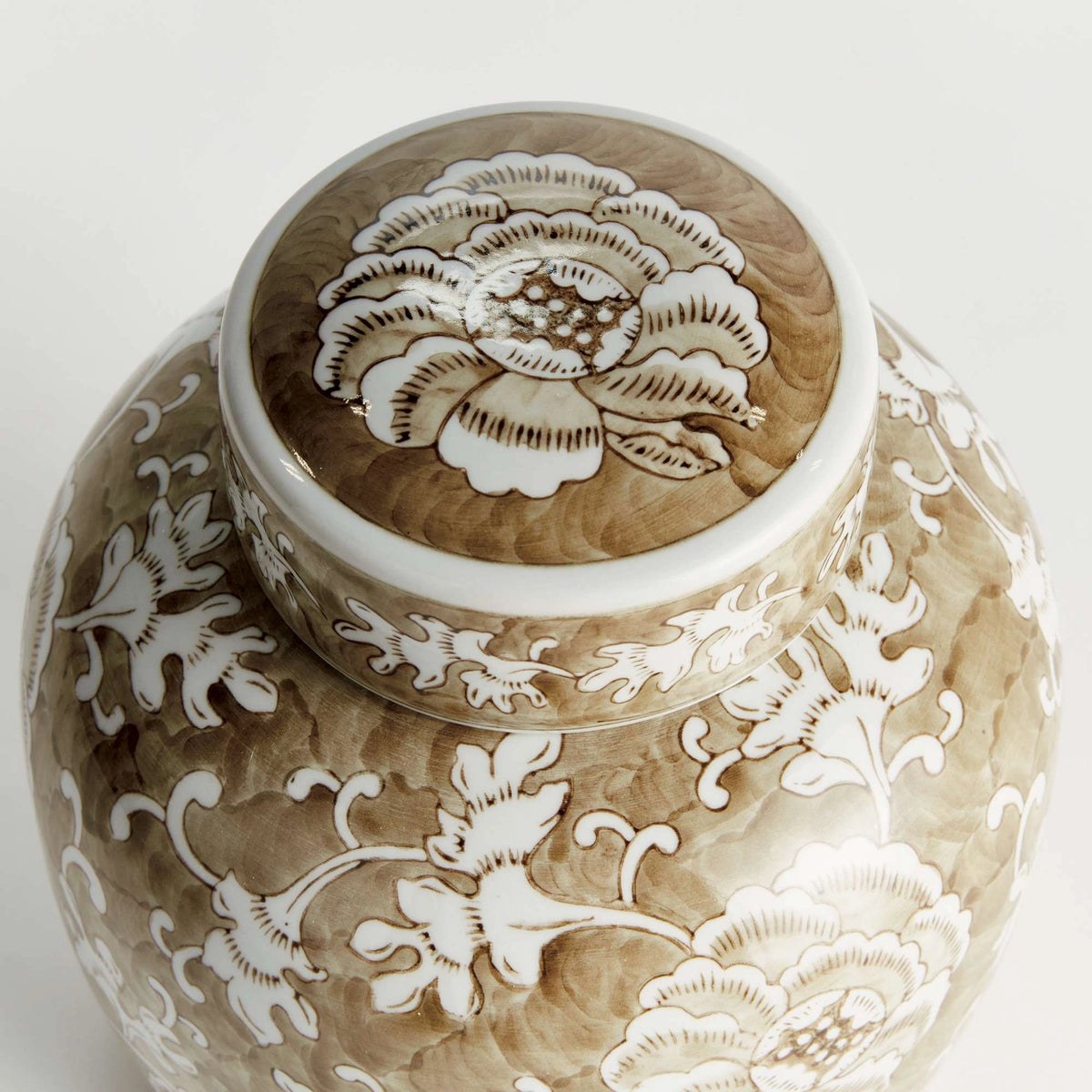 Province Lotus Lidded Jar