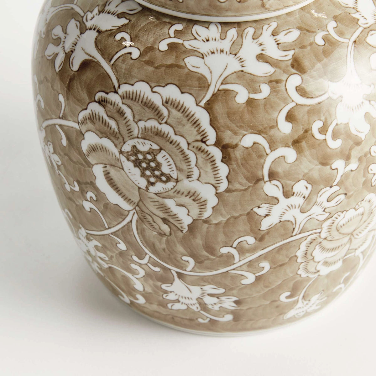 Province Lotus Lidded Jar