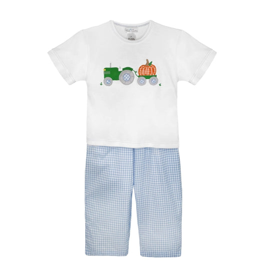 Pumpkin Applique Shirt and Pants Set