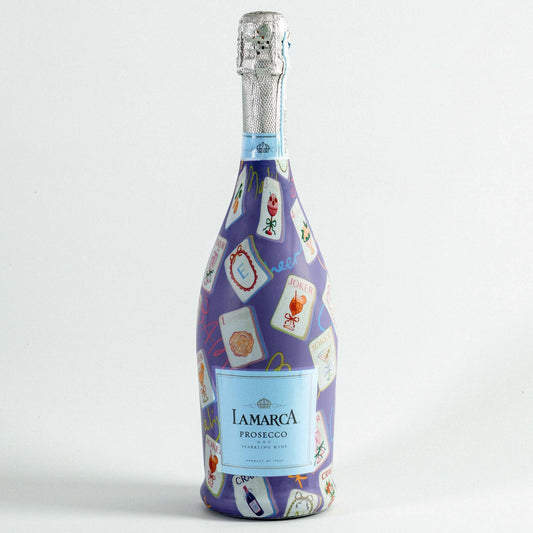 Beau Bottles Prosecco Wrap – Purple Mahjong