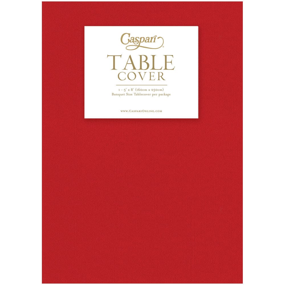 Red Paper Linen Table Cover