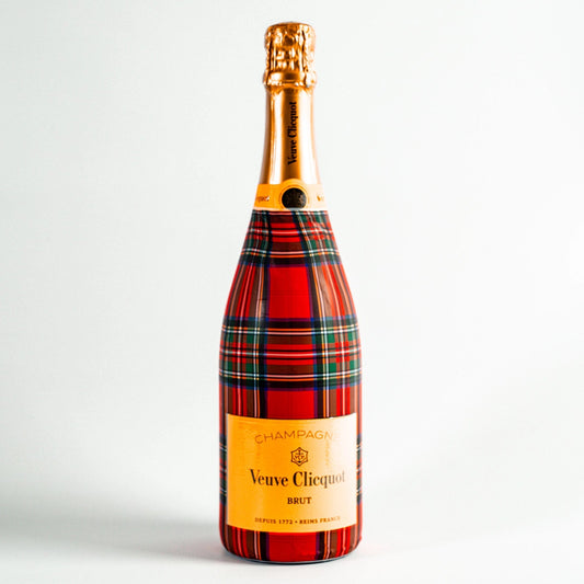 Beau Bottles Champagne Wrap – Red and Green Christmas Tartan