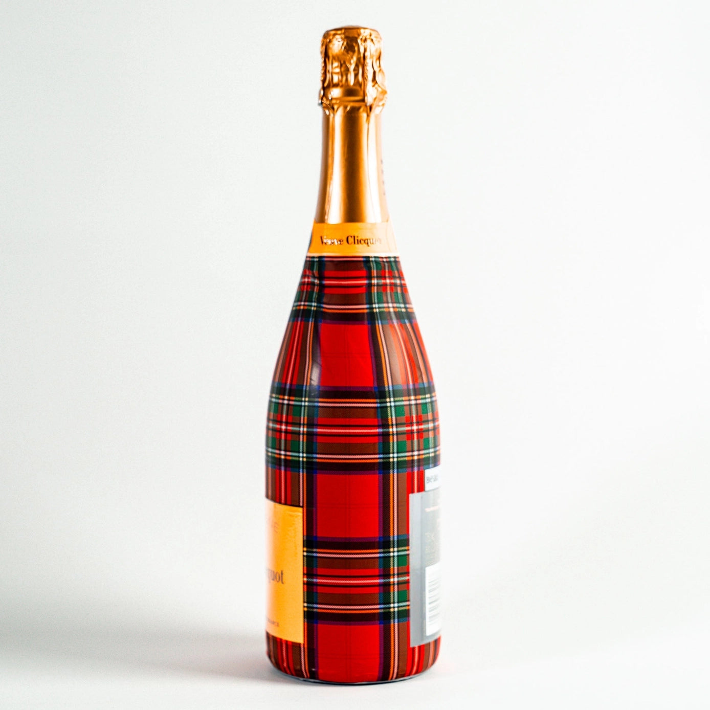 Beau Bottles Champagne Wrap – Red and Green Christmas Tartan