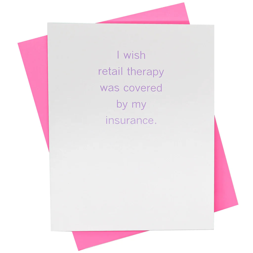 Retail Therapy Greeting Card