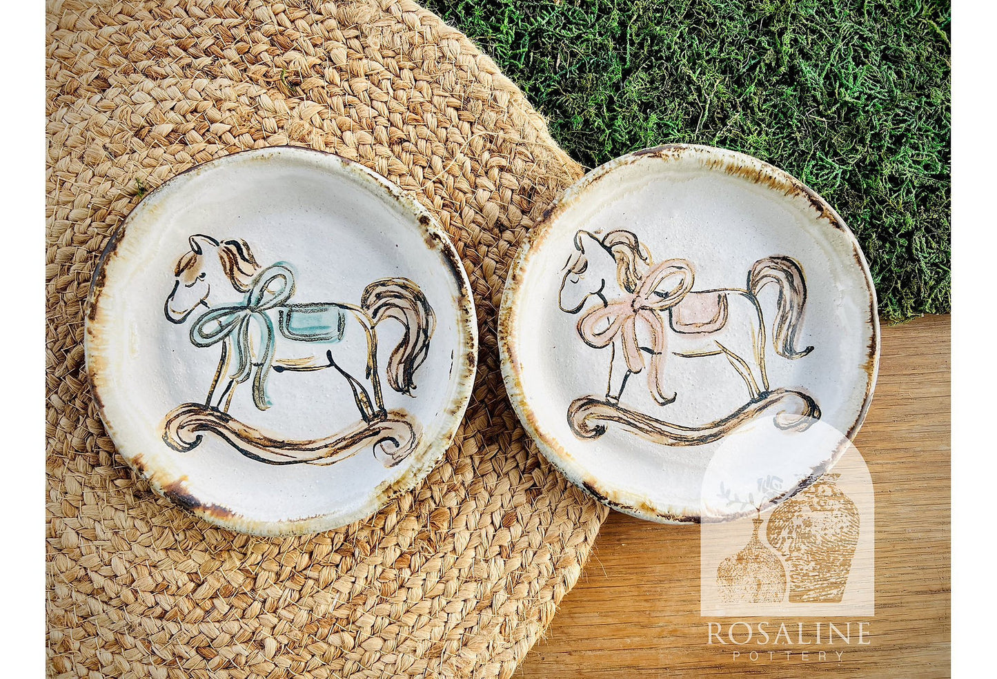 Rosaline Pottery Rocking Horse Plate