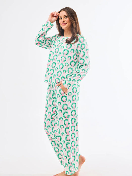 Women's Annie Pants Set – Rosy Wreaths