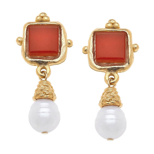 Susan Shaw Charlotte Pearl Drop Earrings
