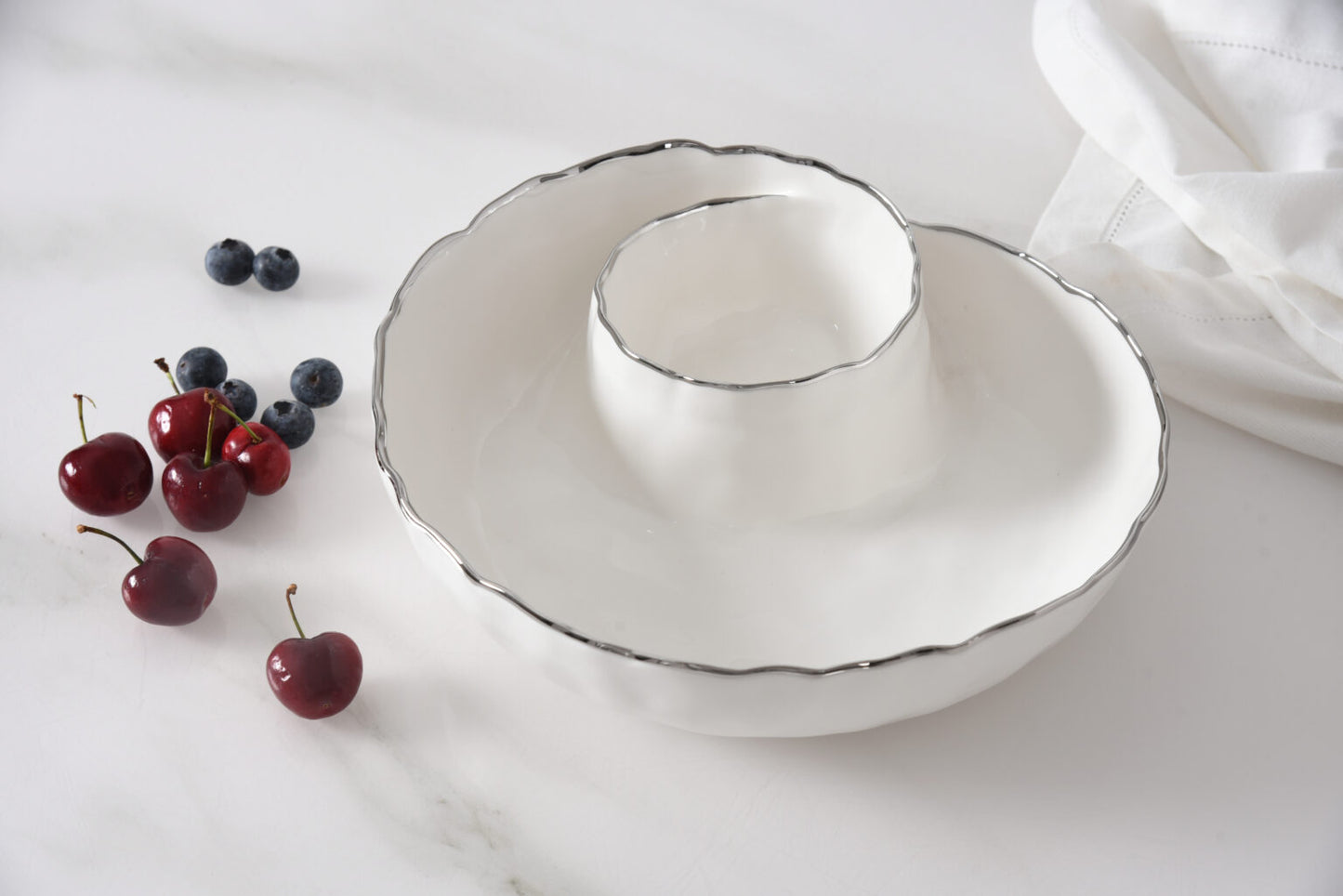 Pampa Bay Portofino Plata Round Chip & Dip