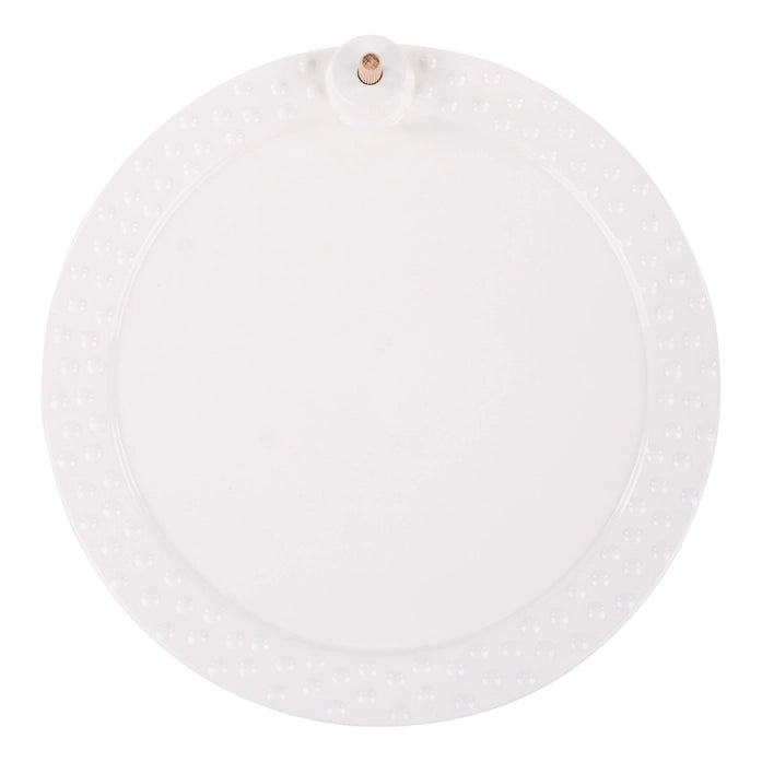 White Round Platter