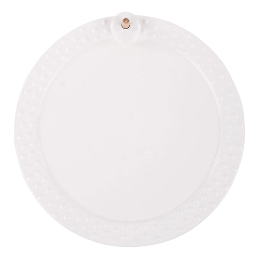 White Round Platter