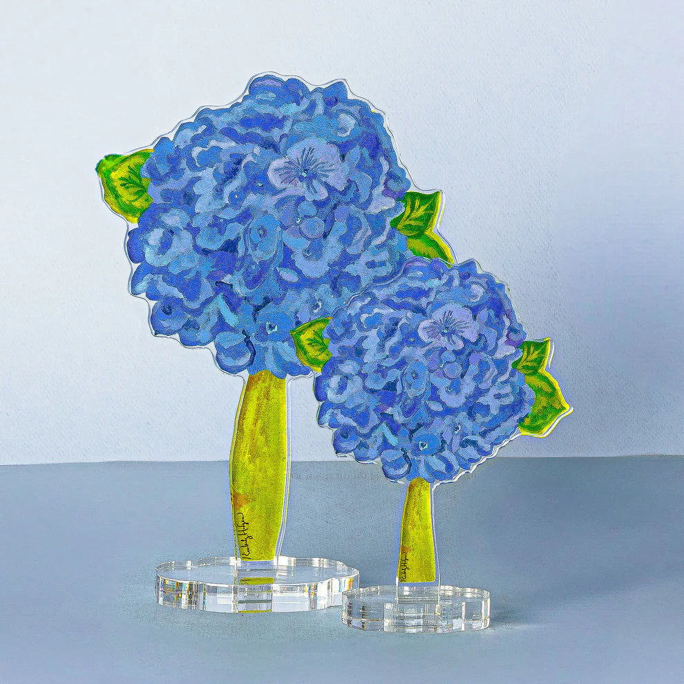 Acrylic Hydrangea Royal Blue Flower