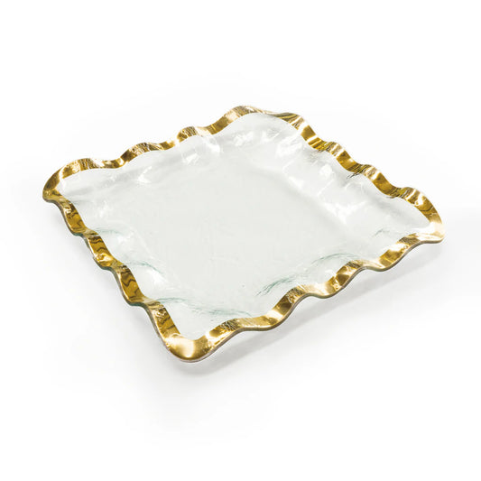 Annieglass Ruffle Square Tray