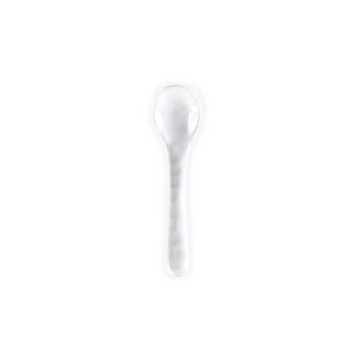 Ruffle White Melamine Tasting Spoon