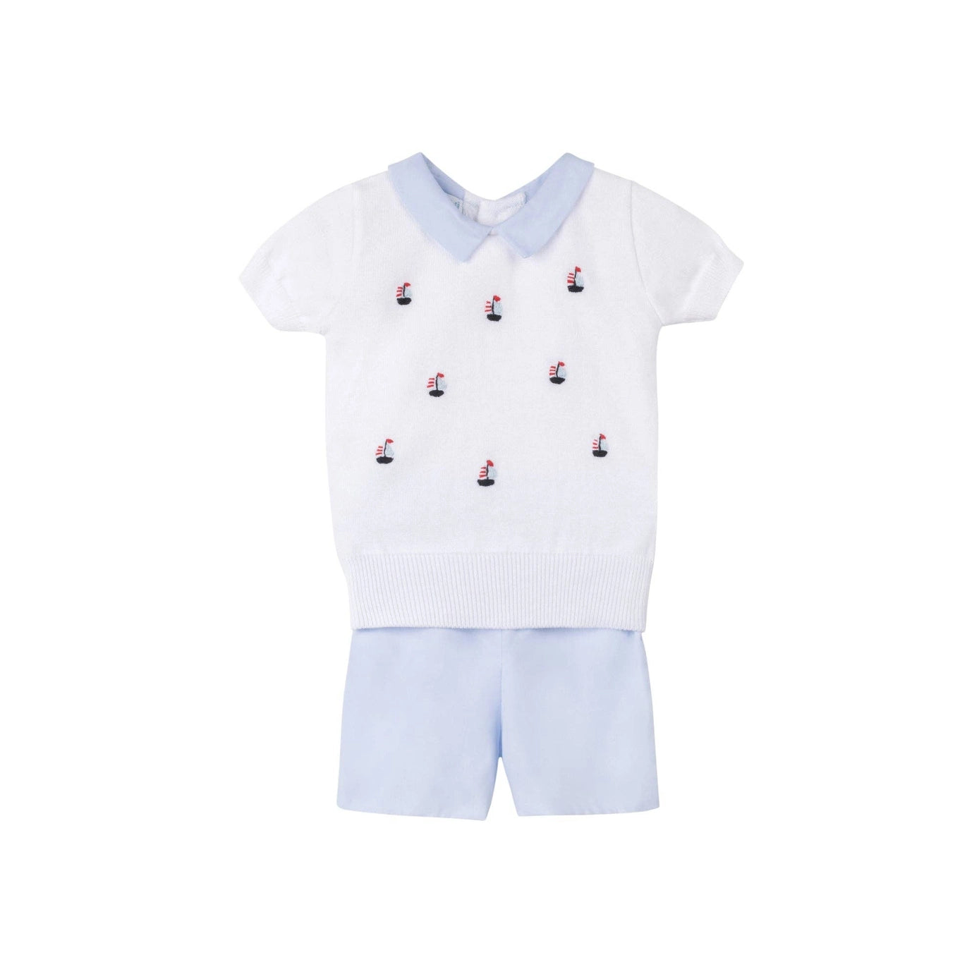 Boys Sailboat Sweater Set