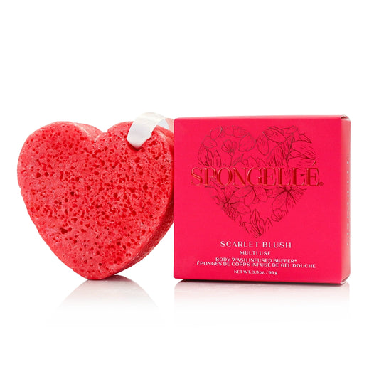 Spongellé Scarlet Blush Heart Buffer