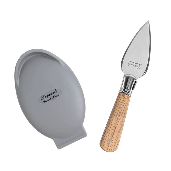 Laguiole Oyster Shucking Knife Set with Silicone Holder