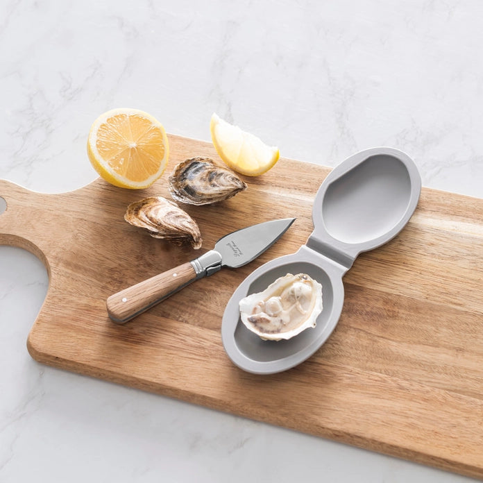 Laguiole Oyster Shucking Knife Set with Silicone Holder