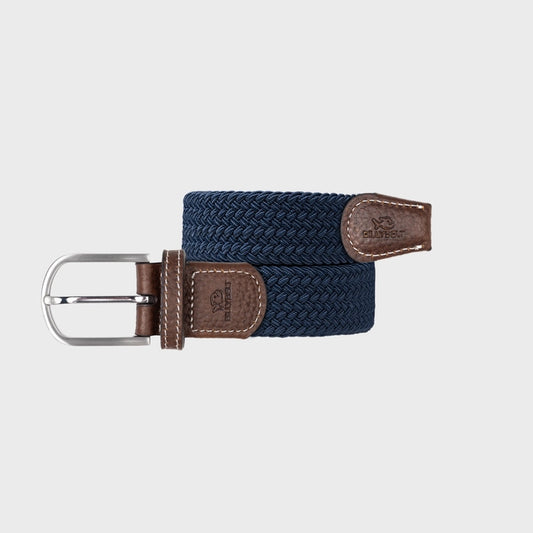 Slate Blue Elastic Braided Belt