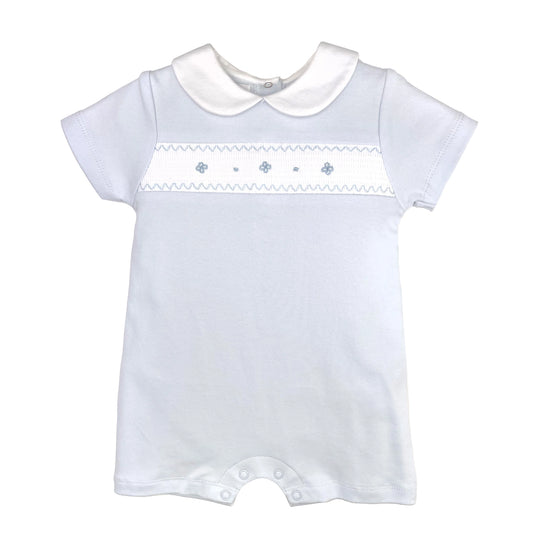 Smocked Knit Romper
