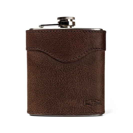 Campaign Leather Flask