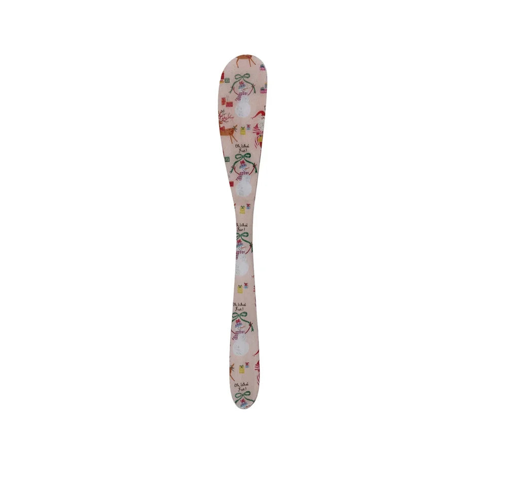 Holiday Enameled Stainless Steel Canapé Knife