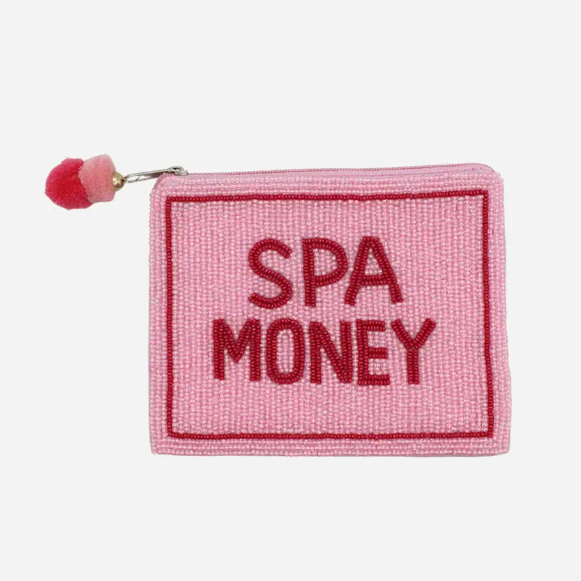 Spa Money Beaded Coin Pouch