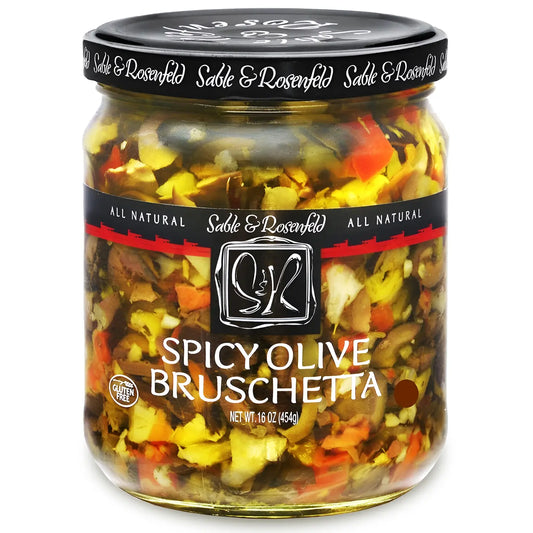 Sable & Rosenfeld Spicy Olive Bruschetta