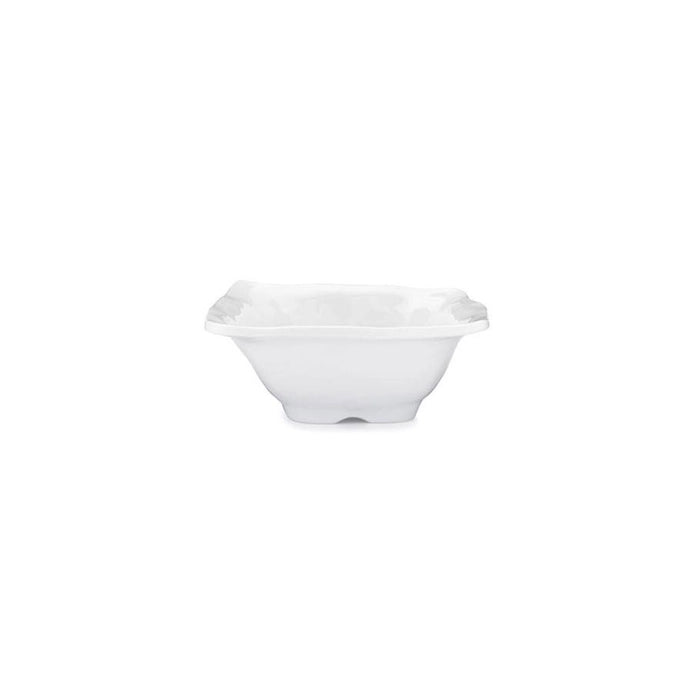 Ruffle White Melamine Square Dip Bowl