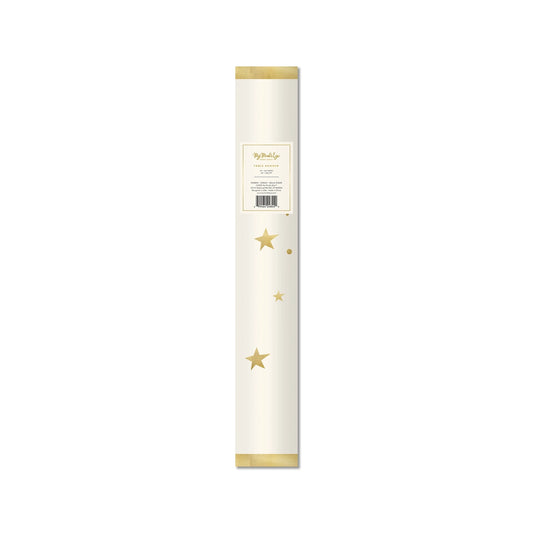 Metallic Gold Stars Paper Table Runner