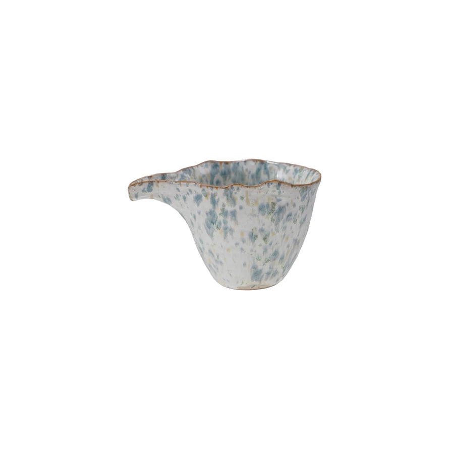 Stoneware Organic Shaped Creamer